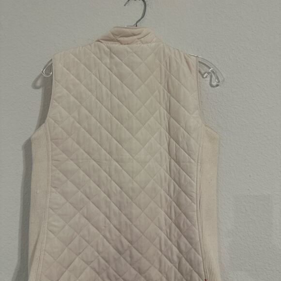 Jones New York Off-White Quilted Vest sz S - Picture 6 of 6